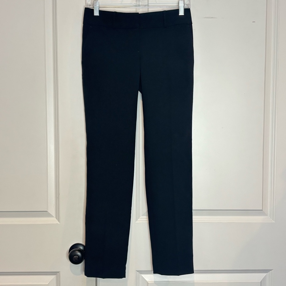 Loft Black Slim Leg Ankle Trouser Pants 00 Petite